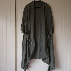 Made in Italy Linen Duster Coat